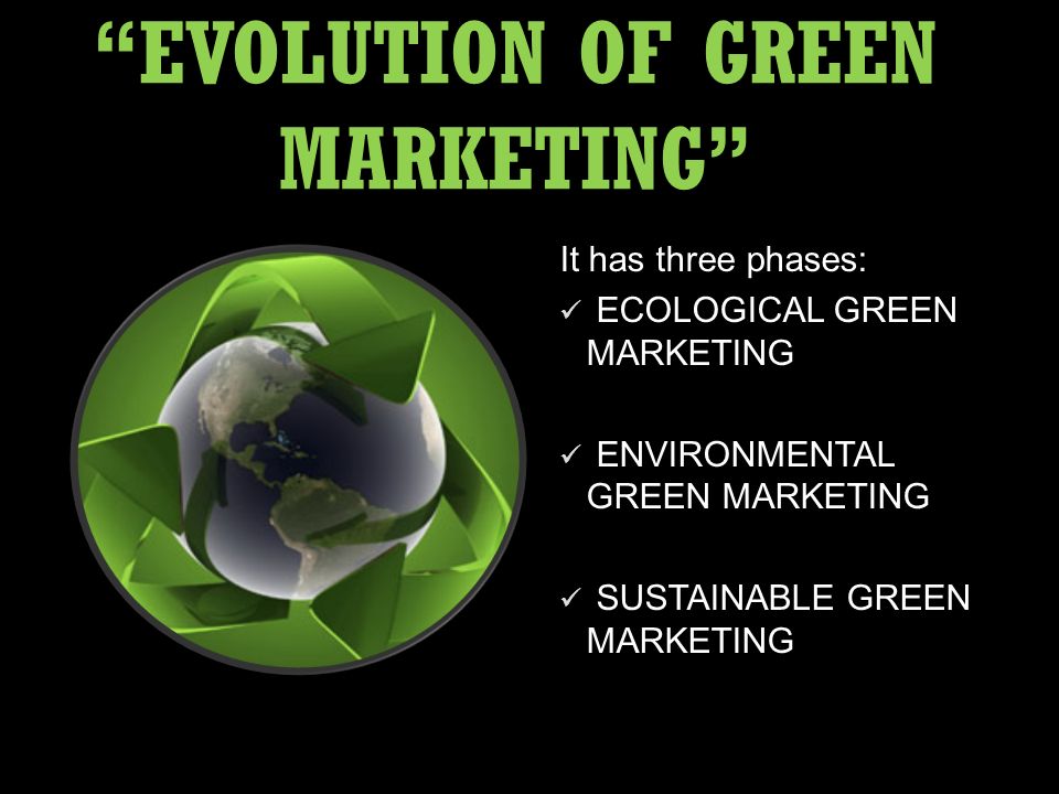 Evolution of sustainability as marketin
